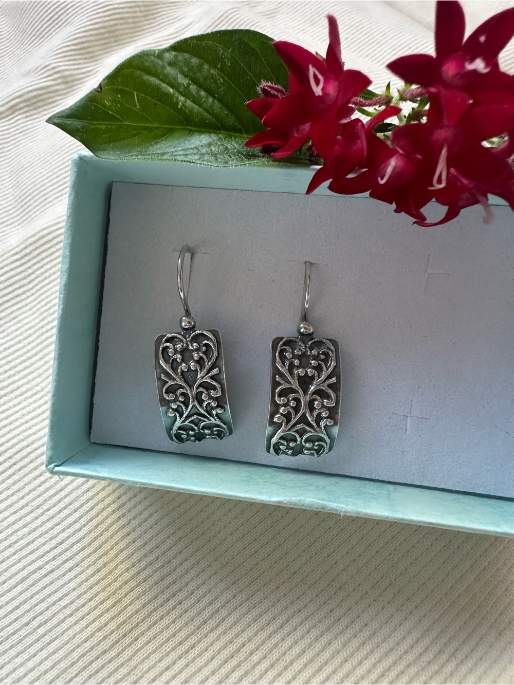 Silpada Filigree Sterling Silver 925 Drop Earrings